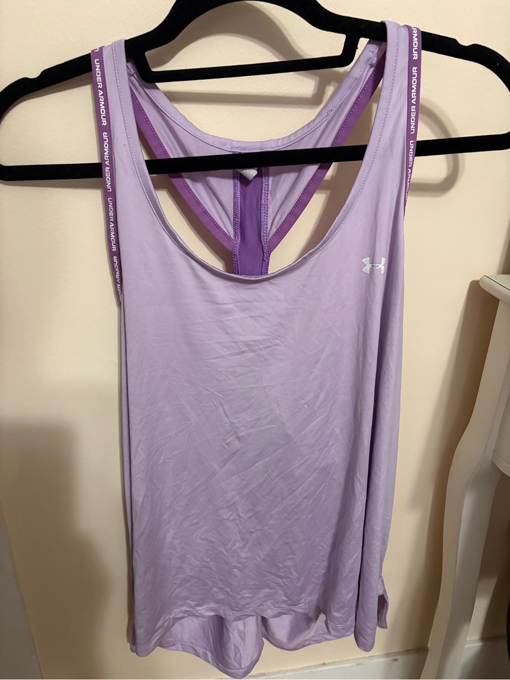 Under Armour Lavender Racerback Performance Tank Top Womens XL